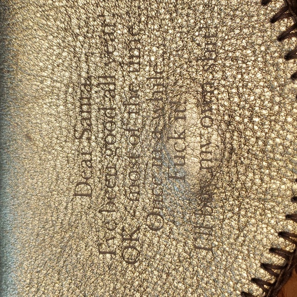 DEAR SANTA... OSTRICH CLUTCH - Picture 5 of 5